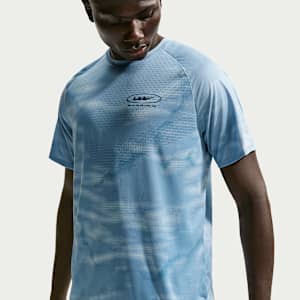 【新品・未使用】NIKE STRIDE Dri-FIT TOPS size L Nike Stride Men's Dri-FIT ADV Short-Sleeve Running Top. Nike.com